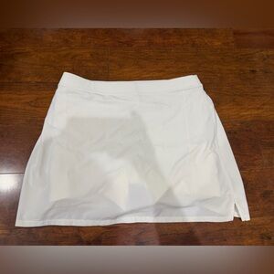 Ralph Lauren White Mini Skirt with Side Slit